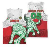 Custom Iran Football Basketball Jersey Leopard Comic Manga Art Style