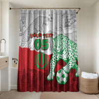 Custom Iran Football Bathroom Set Leopard Comic Manga Art Style
