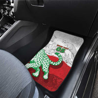 Custom Iran Football Car Mats Leopard Comic Manga Art Style