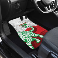 Custom Iran Football Car Mats Leopard Comic Manga Art Style