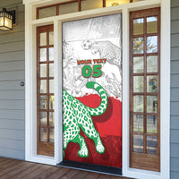Custom Iran Football Door Cover Leopard Comic Manga Art Style