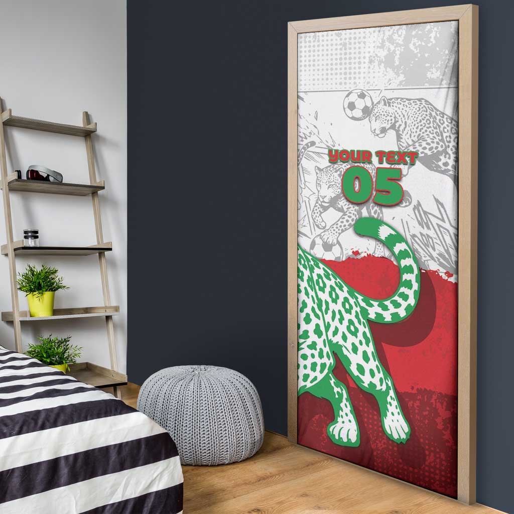 Custom Iran Football Door Cover Leopard Comic Manga Art Style