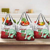 Custom Iran Football Grocery Bag Leopard Comic Manga Art Style