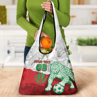Custom Iran Football Grocery Bag Leopard Comic Manga Art Style