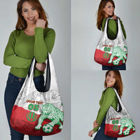 Custom Iran Football Grocery Bag Leopard Comic Manga Art Style