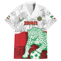 Custom Iran Football Hawaiian Shirt Leopard Comic Manga Art Style