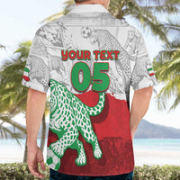 Custom Iran Football Hawaiian Shirt Leopard Comic Manga Art Style