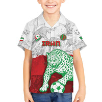 Custom Iran Football Hawaiian Shirt Leopard Comic Manga Art Style