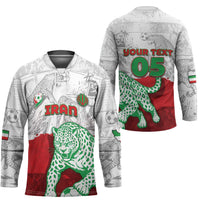 Custom Iran Football Hockey Jersey Leopard Comic Manga Art Style