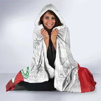 Custom Iran Football Hooded Blanket Leopard Comic Manga Art Style