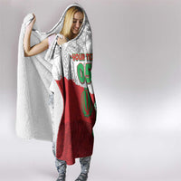 Custom Iran Football Hooded Blanket Leopard Comic Manga Art Style