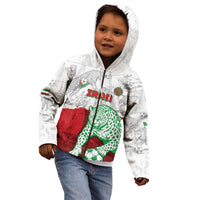 Custom Iran Football Kid Hoodie Leopard Comic Manga Art Style