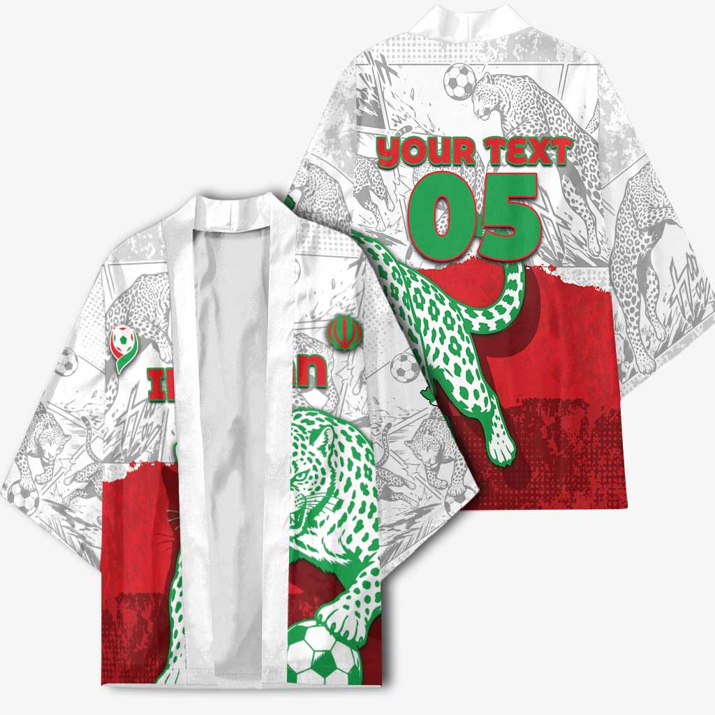 Custom Iran Football Kimono Leopard Comic Manga Art Style