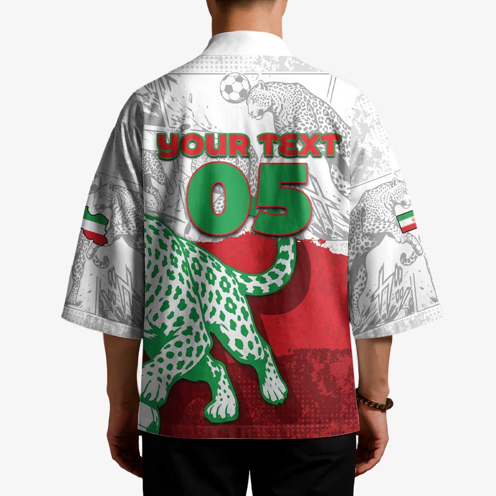 Custom Iran Football Kimono Leopard Comic Manga Art Style