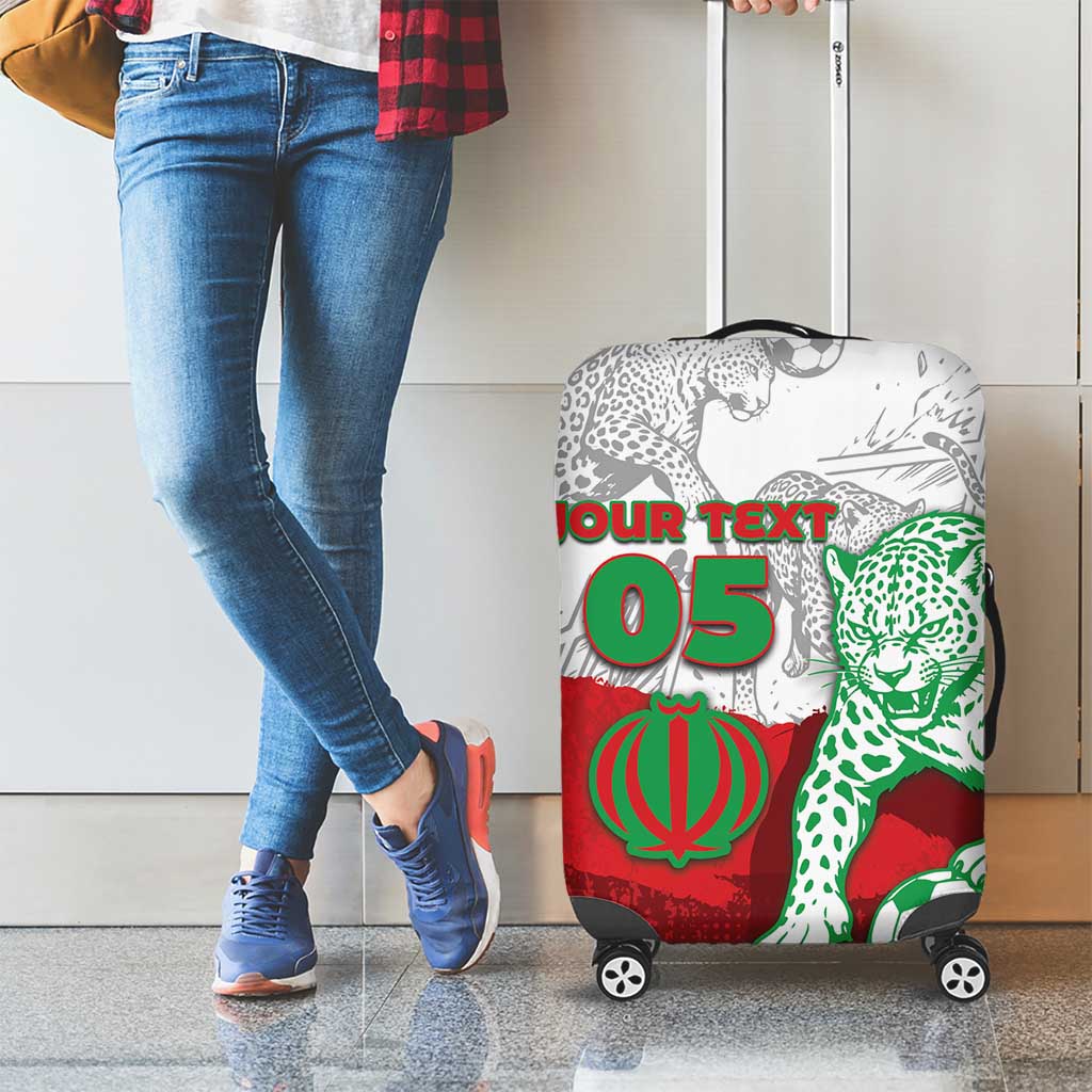 Custom Iran Football Luggage Cover Leopard Comic Manga Art Style