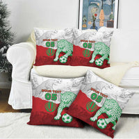 Custom Iran Football Pillow Cover Leopard Comic Manga Art Style