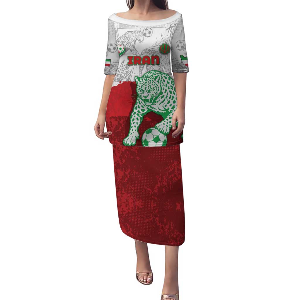 Custom Iran Football Puletasi Leopard Comic Manga Art Style