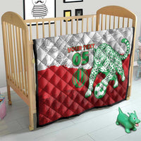 Custom Iran Football Quilt Leopard Comic Manga Art Style
