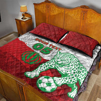 Custom Iran Football Quilt Bed Set Leopard Comic Manga Art Style