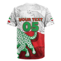 Custom Iran Football Rugby Jersey Leopard Comic Manga Art Style