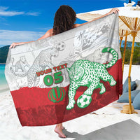 Custom Iran Football Sarong Leopard Comic Manga Art Style