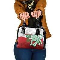 Custom Iran Football Shoulder Handbag Leopard Comic Manga Art Style