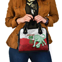Custom Iran Football Shoulder Handbag Leopard Comic Manga Art Style