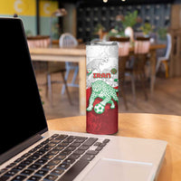 Custom Iran Football Skinny Tumbler Leopard Comic Manga Art Style
