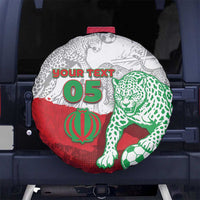 Custom Iran Football Spare Tire Cover Leopard Comic Manga Art Style