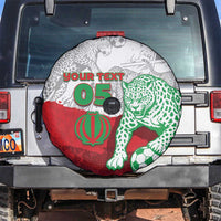 Custom Iran Football Spare Tire Cover Leopard Comic Manga Art Style