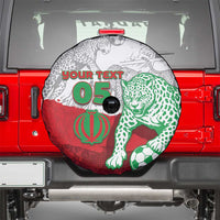 Custom Iran Football Spare Tire Cover Leopard Comic Manga Art Style