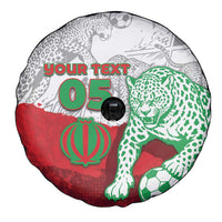 Custom Iran Football Spare Tire Cover Leopard Comic Manga Art Style
