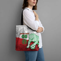 Custom Iran Football Tote Bag Leopard Comic Manga Art Style