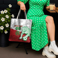 Custom Iran Football Tote Bag Leopard Comic Manga Art Style