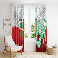 Custom Iran Football Window Curtain Leopard Comic Manga Art Style