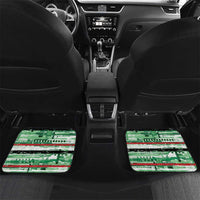 Custom Iraq Football Car Mats Modern Glitch Art Style Lion Symbolism