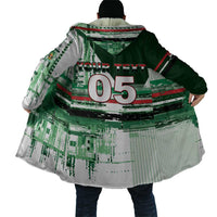 Custom Iraq Football Cloak Modern Glitch Art Style Lion Symbolism