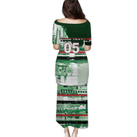 Custom Iraq Football Puletasi Modern Glitch Art Style Lion Symbolism