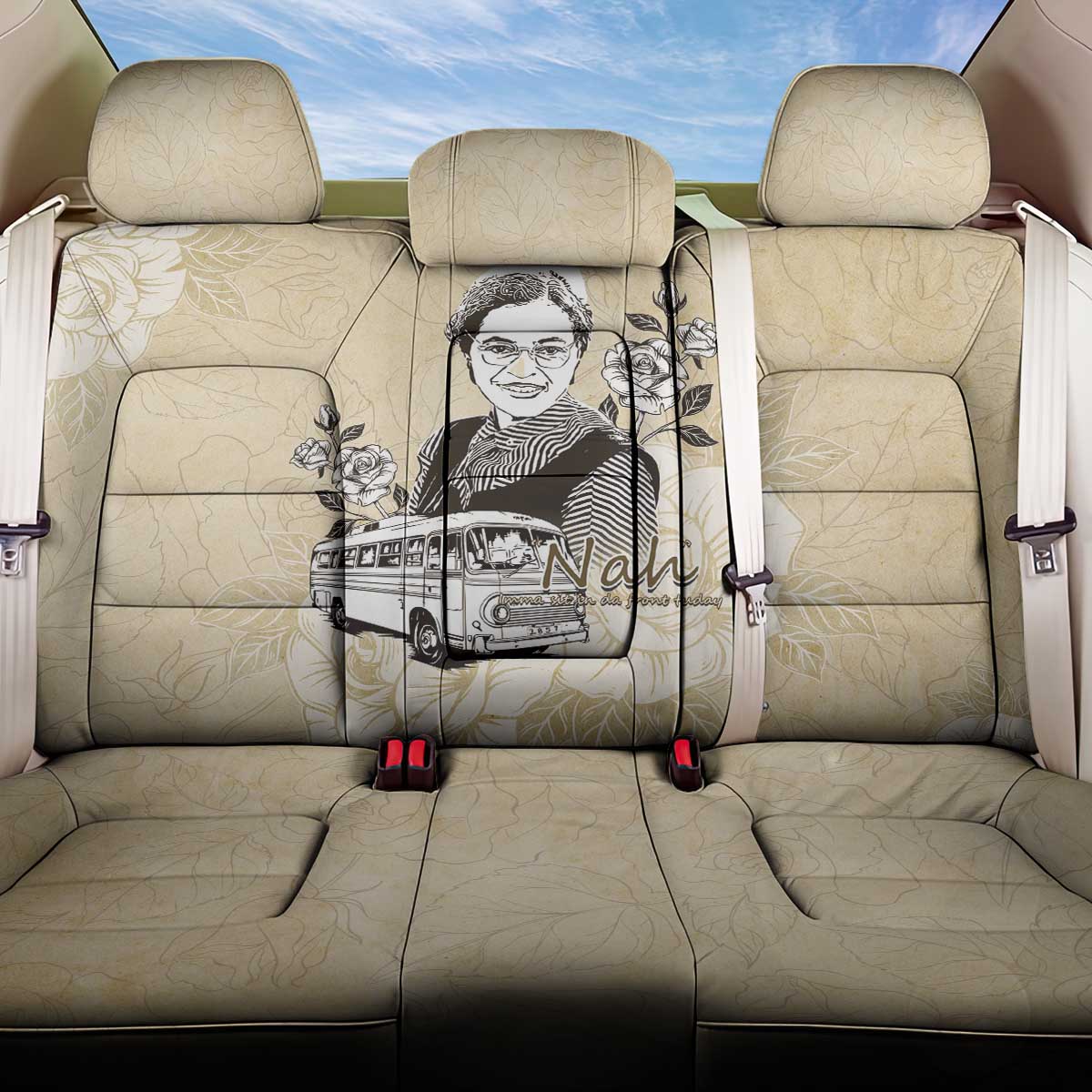 Nah Rosa Parks Back Car Seat Cover Black Women History
