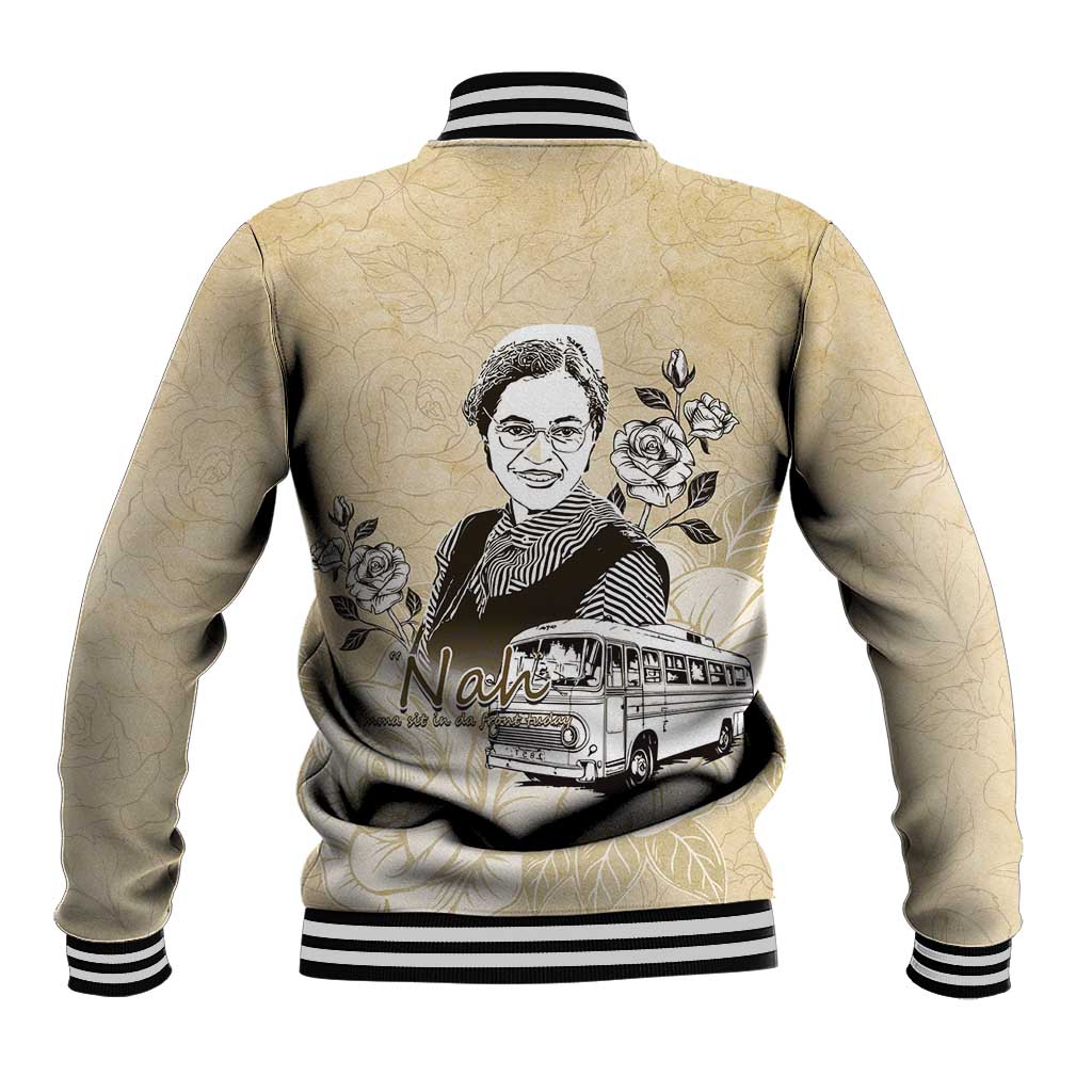 Nah Rosa Parks Baseball Jacket Black Women History