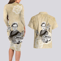 Nah Rosa Parks Couples Matching Long Sleeve Bodycon Dress and Hawaiian Shirt Black Women History