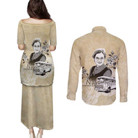 Nah Rosa Parks Couples Matching Puletasi and Long Sleeve Button Shirt Black Women History