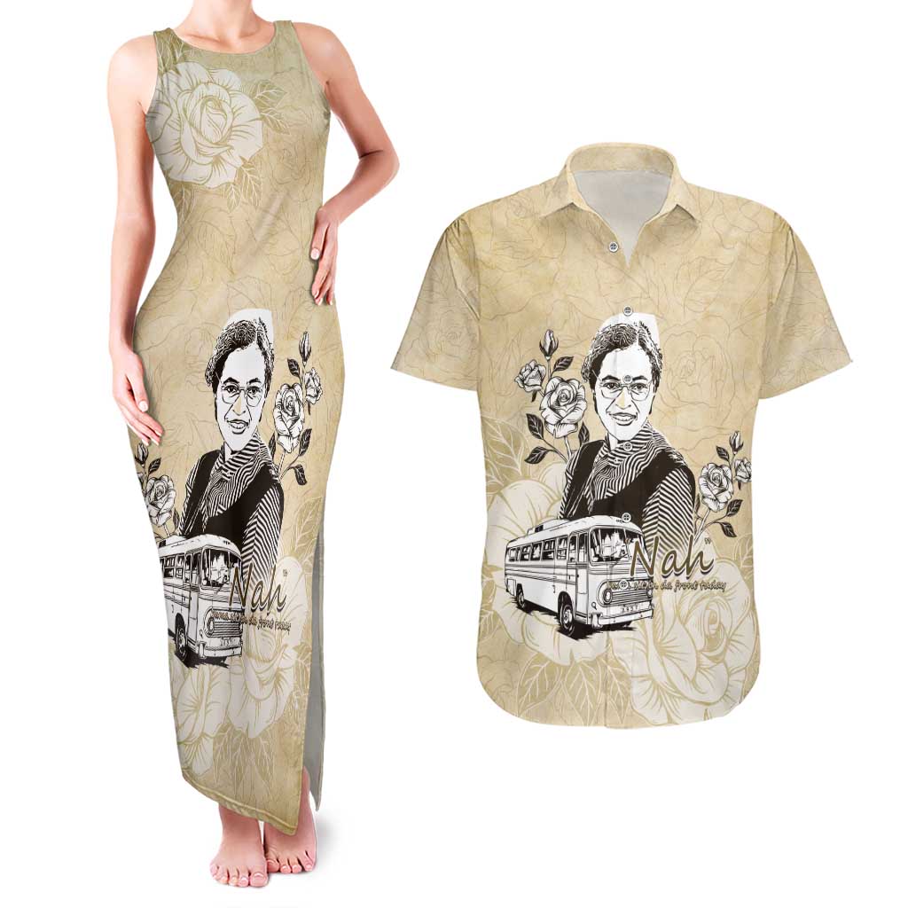 Nah Rosa Parks Couples Matching Tank Maxi Dress and Hawaiian Shirt Black Women History