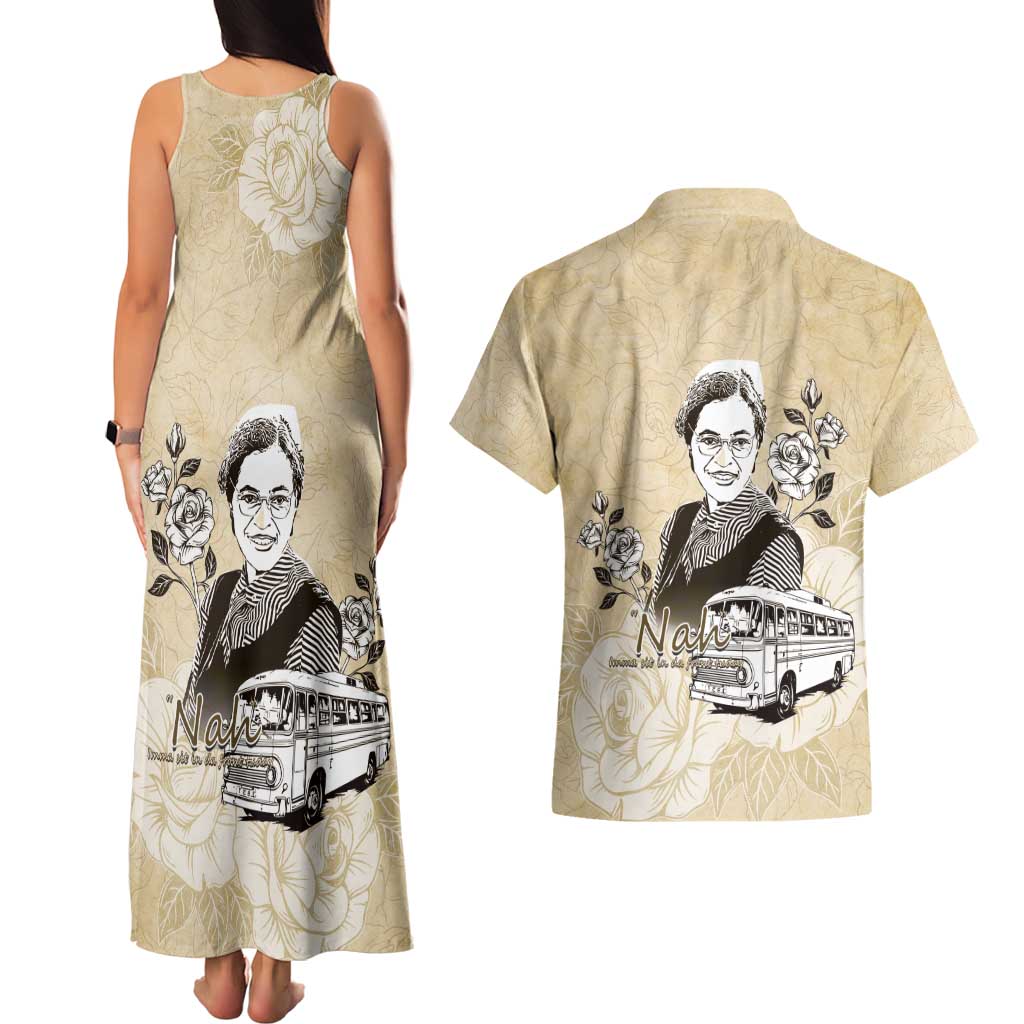 Nah Rosa Parks Couples Matching Tank Maxi Dress and Hawaiian Shirt Black Women History