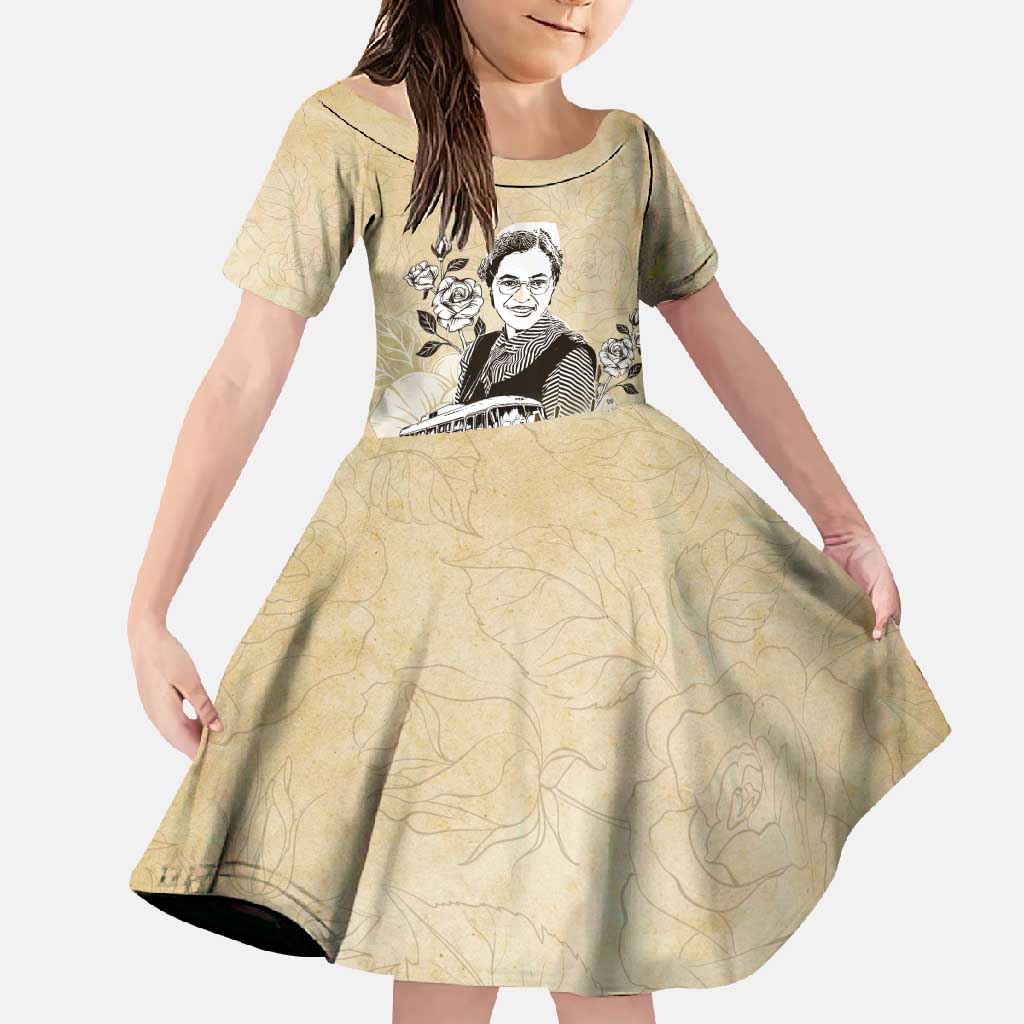 Nah Rosa Parks Family Matching Mermaid Dress and Hawaiian Shirt Black Women History