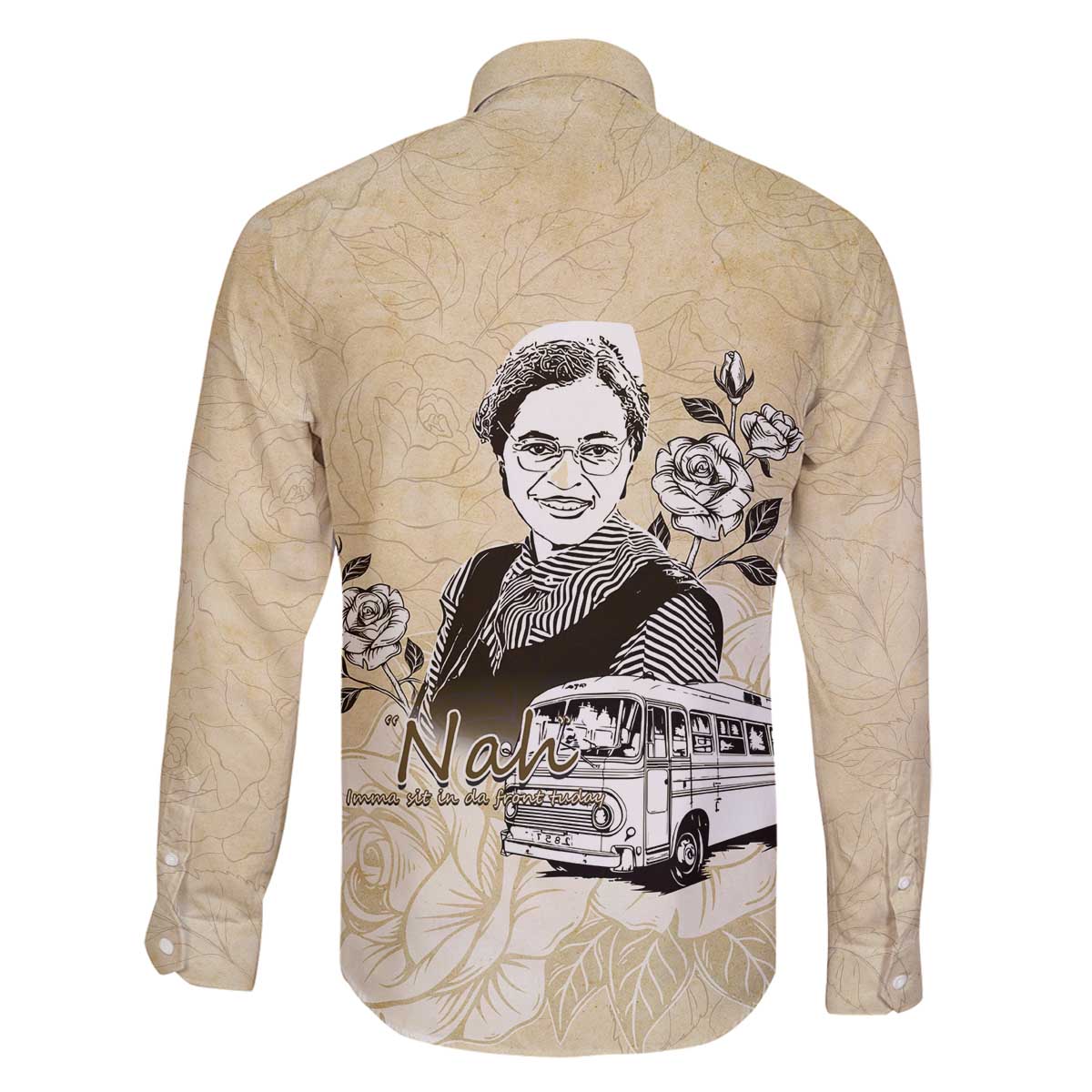 Nah Rosa Parks Family Matching Off The Shoulder Long Sleeve Dress and Hawaiian Shirt Black Women History