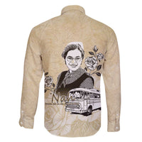 Nah Rosa Parks Family Matching Off The Shoulder Long Sleeve Dress and Hawaiian Shirt Black Women History