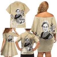 Nah Rosa Parks Family Matching Off Shoulder Short Dress and Hawaiian Shirt Black Women History