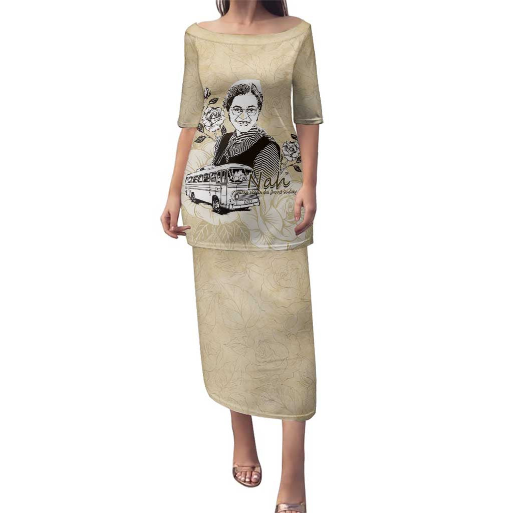 Nah Rosa Parks Family Matching Puletasi and Hawaiian Shirt Black Women History