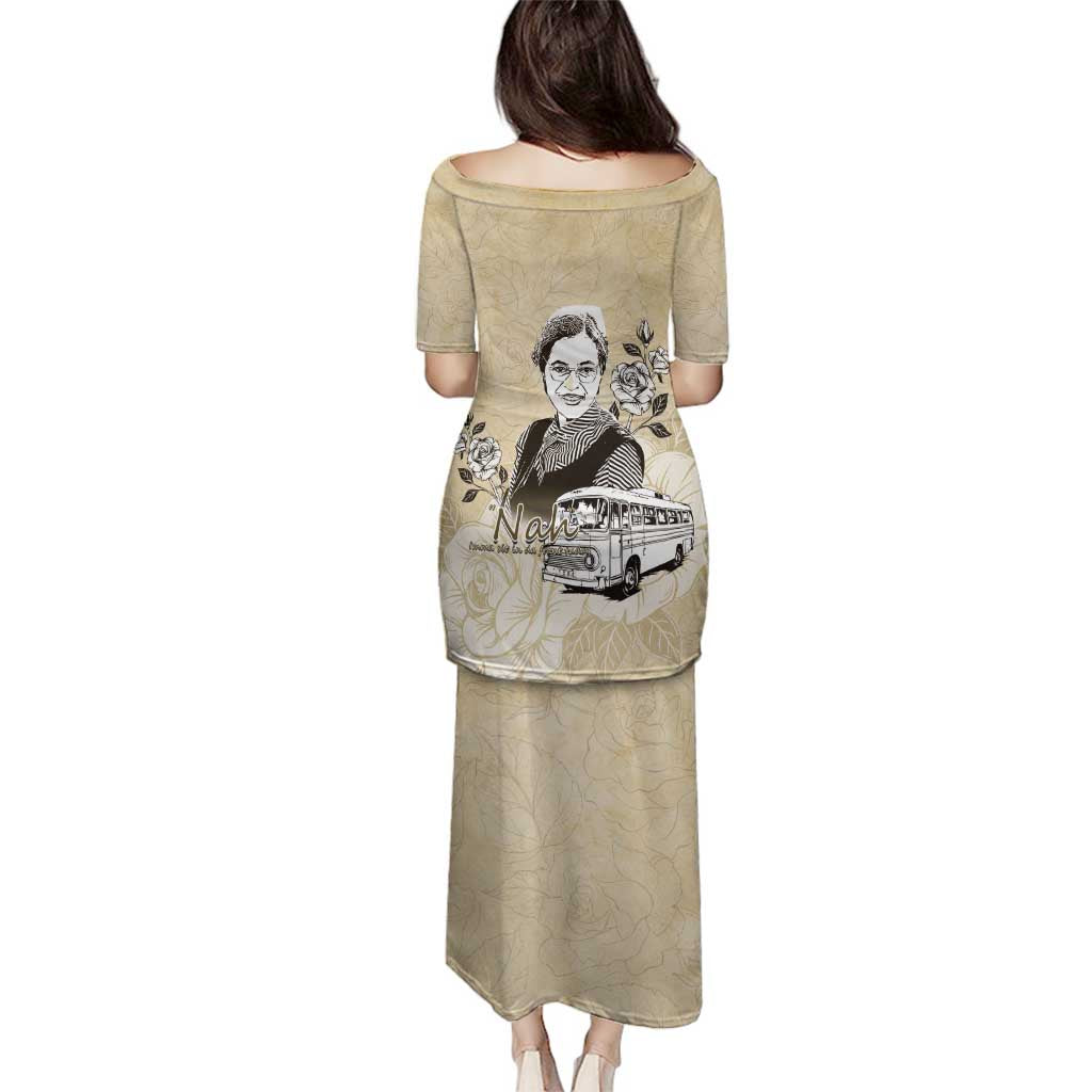 Nah Rosa Parks Family Matching Puletasi and Hawaiian Shirt Black Women History